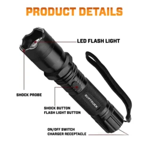 🔦 SUPTRUCK™ VoltGuard Shockforce X95 Tactical Stun Flashlight ⚡ Light in Dark, Power in Danger 💥 LAST DAY FLASH SALE 75% OFF ️