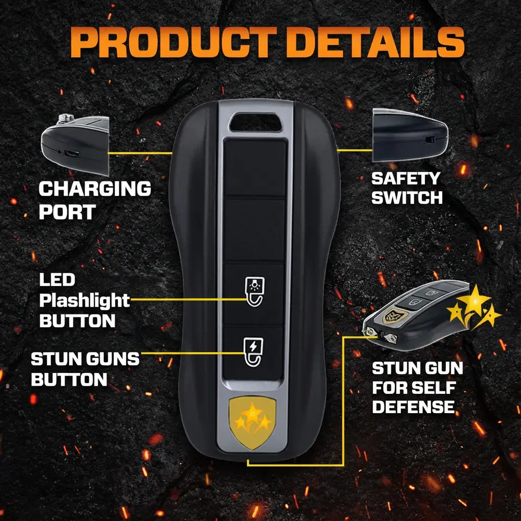 Vortek 75M Stun Car Keychain ⚡ 2026 New Year 75% OFF | SUPTRUCK™ 💥