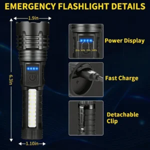 💥 2026 Flash Deal 50% OFF ️🔦 SUPTRUCK™ 5 Modes Powerful Emergency Survival Flashlights