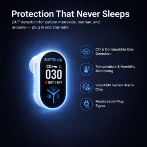 🛡️ 2026 Upgraded 70% OFF 🔔 SUPTRUCK 4in1 Safety CO Detector ⚠️ Air Safety Monitor