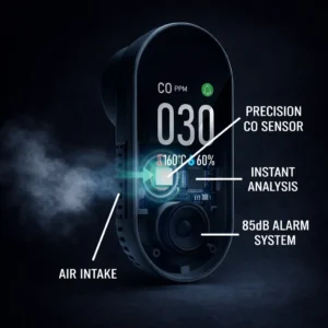 🛡️ 2026 Upgraded 70% OFF 🔔 SUPTRUCK 4in1 Safety CO Detector ⚠️ Air Safety Monitor