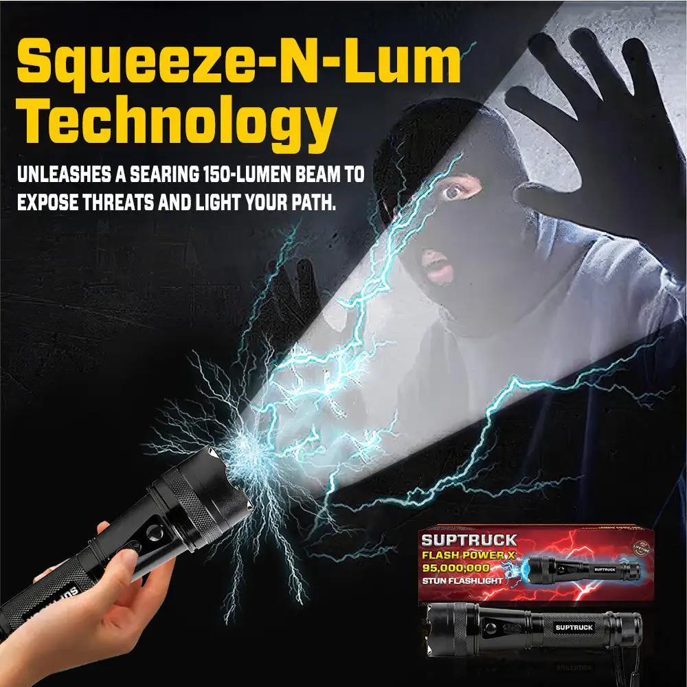 💥 2026 Hot Deals 70% OFF ️🔦 SUPTRUCK™ Flash Power X95 Hi-Tech Flashlight ⚡ Defend with Max Power