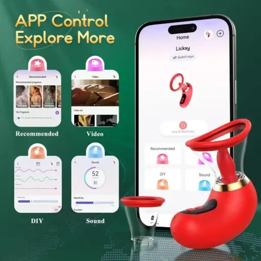 💥 2025 Limited 70% OFF 💦 Licksy Suptruck Kiwinet® SuckLick 9X 📱 Global Control & 3-in-1 Pleasure